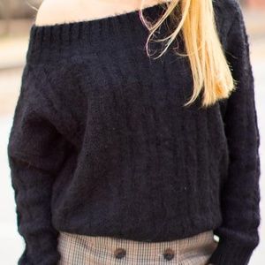 Wherever You Go Sweater in Black